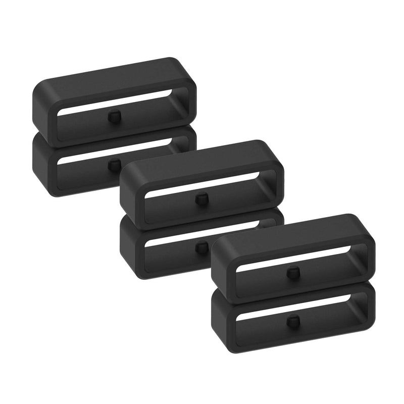 6-Pack Fastener Rings Compatible with Garmin Forerunner 35/235, for Forerunner 945/935 Band Keeper, Silicone Replacement Watch Band Loop/Holder/Retainer