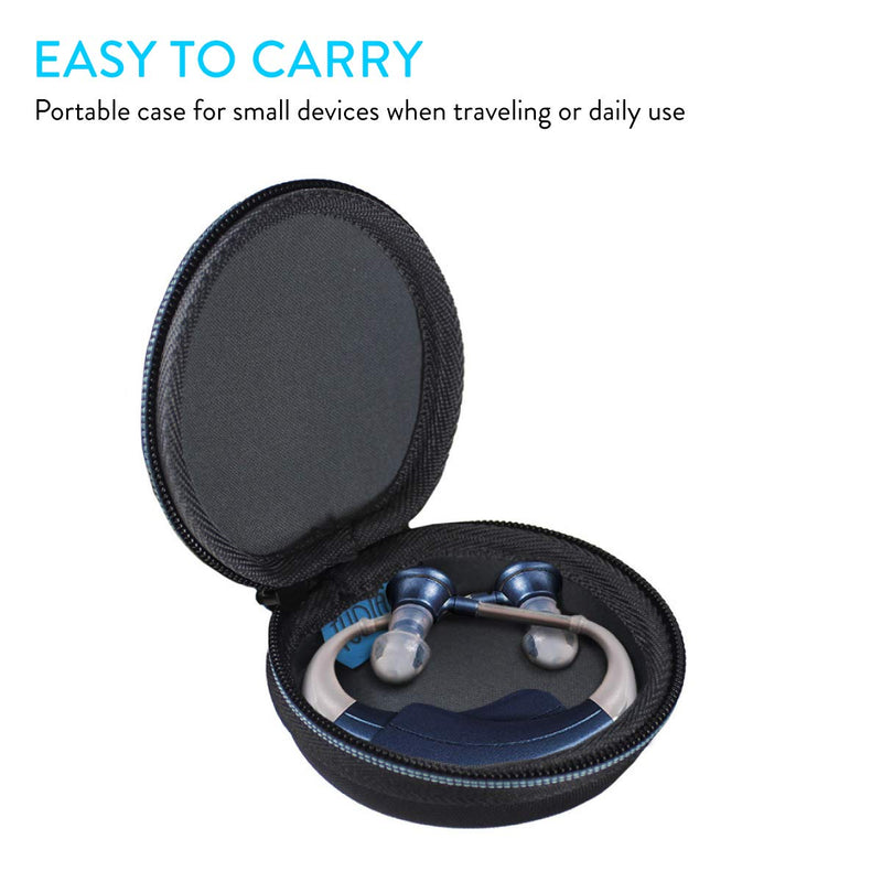 TUDIA EVA Empty Case for Hearing Aids Compatible with Britzgo Digital Hearing Aid Amplifier, MEDca Sound Amplifier, Hard Storage Travel Portable Carrying Case [Case ONLY, Device NOT Included]