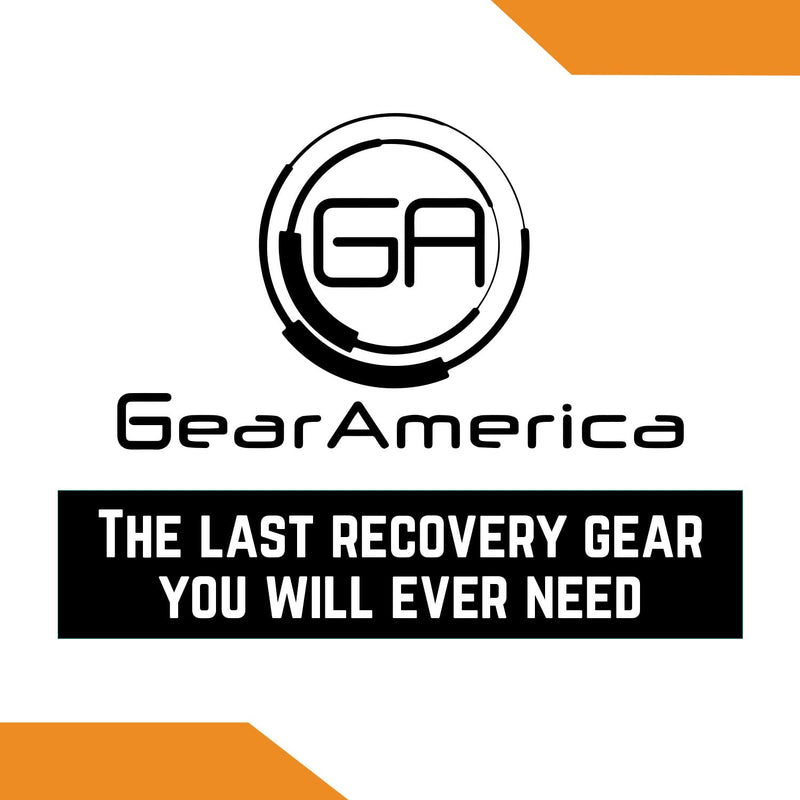 GearAmerica ATV/UTV Synthetic Soft Shackles 5/16” – 17,000 lbs MBS – for Off-Road ATV/UTV Recovery, Towing & More – Stronger Than Steel D Rings – Protective Sleeve & Storage Bag Included - Yellow Yellow - 5/16" - Single