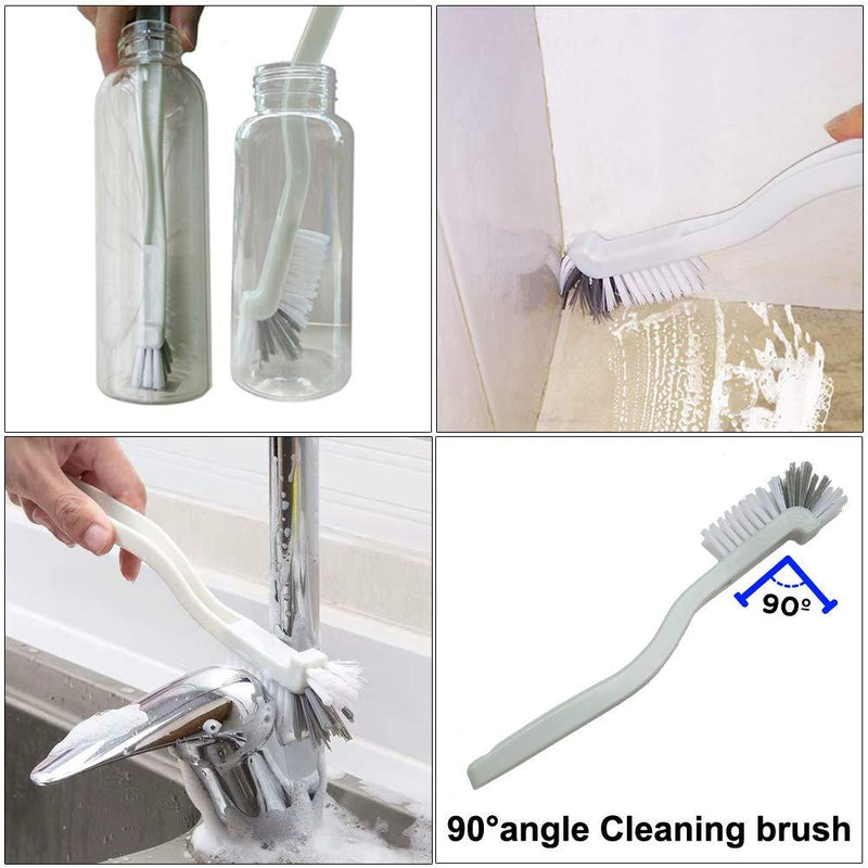 Window or Sliding Door Track Cleaning Brush, Tile Lines Brush,Window Blind Duster, 2-in-1 Windowsill Sweeper, Hand-held Groove Gap , 5 Pieces