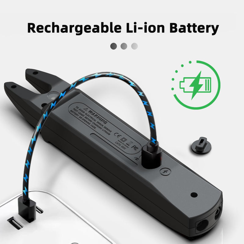 BSIDE U1 Digital Multimeter with Open Clamp AC DC Rechargeable Large Display Automatic Clamp Multimeter Small Mini for Current Voltage Ohm Continuity, NCV Hz Diode Capacitance Measurement