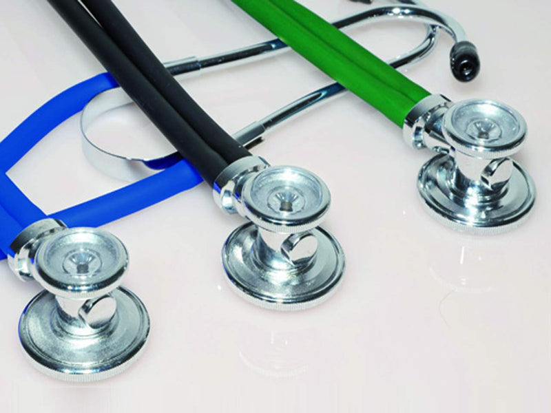 GIMA Jotarap stethoscope with double tube and two heads, type Rappaport, for cardiology and emergencies, purple