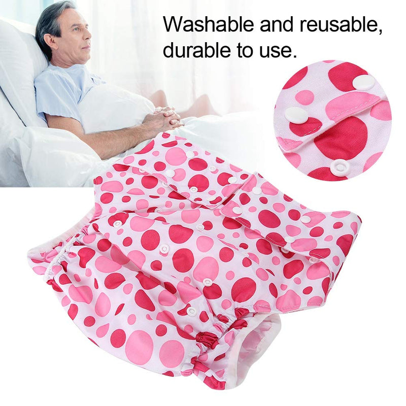 Adult Cloth Diapers, Washable and Adjustable Adult Pocket Nappy Cover Close-fitting Reusable Diaper Cloth for Incontinence Care Protective Underwear, Suitable for Elderly Men Women (A30-3) A30-3