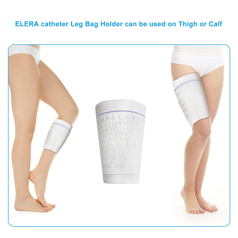 2PCs Urine Bag Holder Carer,Elera Comfortable Foley Leg Bag Sleeves Urinary Incontinence Supplies (Medium) Medium (Pack of 2)