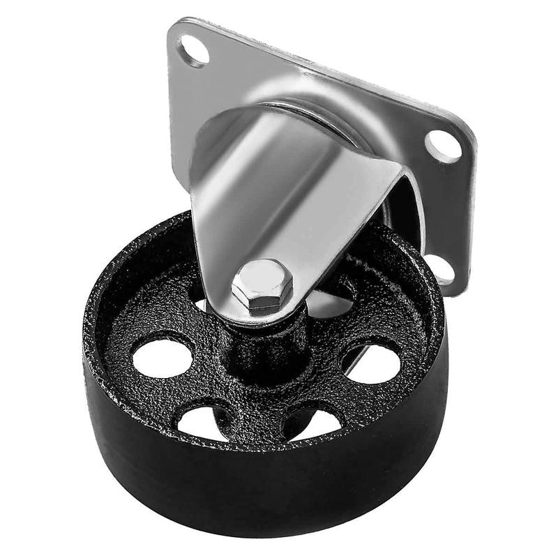Online Best Service 4 Pack Large Steel Swivel Caster Wheel Heavy Duty 3.5" Wheel (3.5" No Brake) 3.5" No Brake