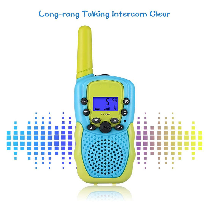 Selieve Toys for 3-12 Year Old Boys Girls, Walkie Talkies for Kids 22 Channels 2 Way Radio Toy with Backlit LCD Flashlight, 3 Miles Range for Outside, Camping, Hiking Blue