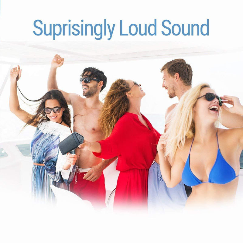 OontZ Angle 3 Bluetooth Portable Speaker, Louder Volume, Crystal Clear Stereo Sound, Rich Bass, 100 Foot Wireless Range, Microphone, IPX5, Bluetooth Speakers (Black) Black