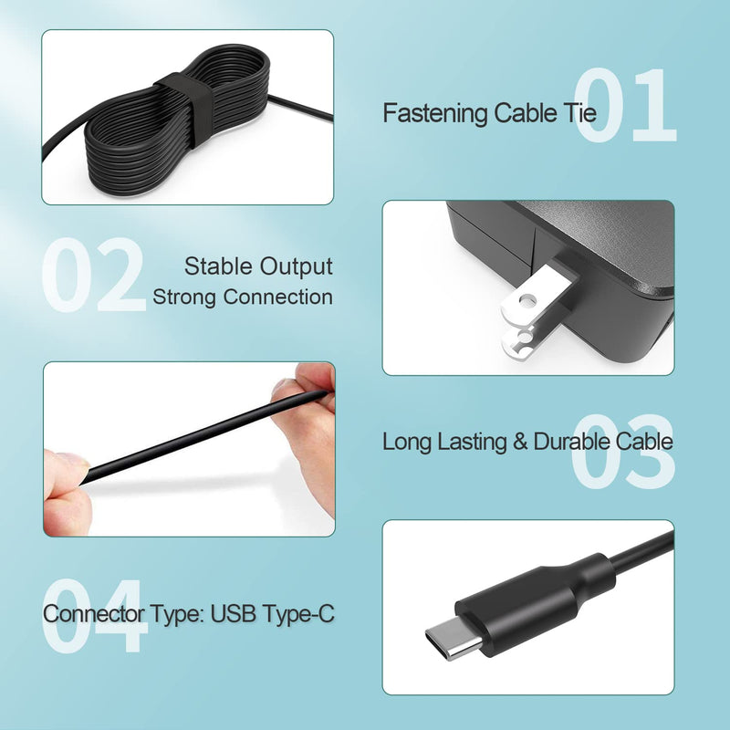 7.5Ft USB C Charger Fit for Samsung Chromebook Laptop - (Compatible with All 45W 30W Type C)