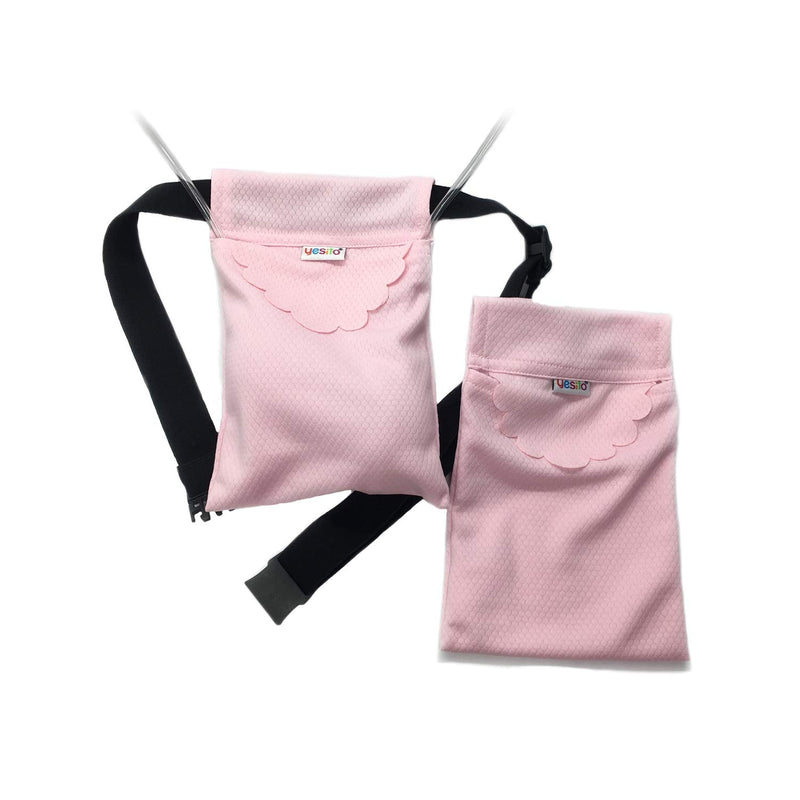 yesito mastectomy drainage pouch and Shower pouch for Post Mastectomy Support (pink)