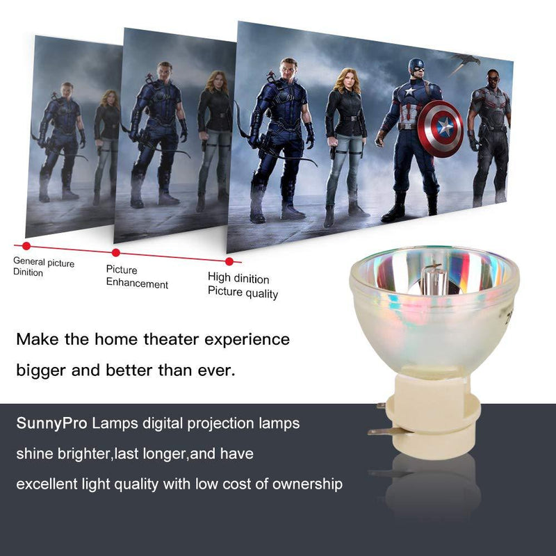 SunnyPro Projector Lamp Bulb RLC-092 / RLC-093 Replacement for VIEWSONIC PJD5155 PJD5255 PJD5153 PJD5353LS PJD6350 PJD5151 PJD5555W PJD5553LWS PJD6550LW Rlc-092-cb