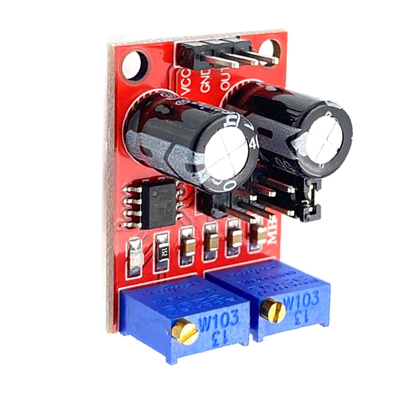 KIRO&SEEU 5PCS DC5-15V 4.2V V-PP to 11.4V V-PP NE555 Pulse Frequency Duty Cycle Adjustable Generator Module Square Wave Rectangular Wave Signal Generator