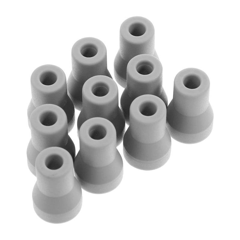 Healifty Dental Oral Saliva Ejector Replacement Rubber Valve Snap Tip Adapter for Dentist Surgical Suction Tips 10pcs (Grey)