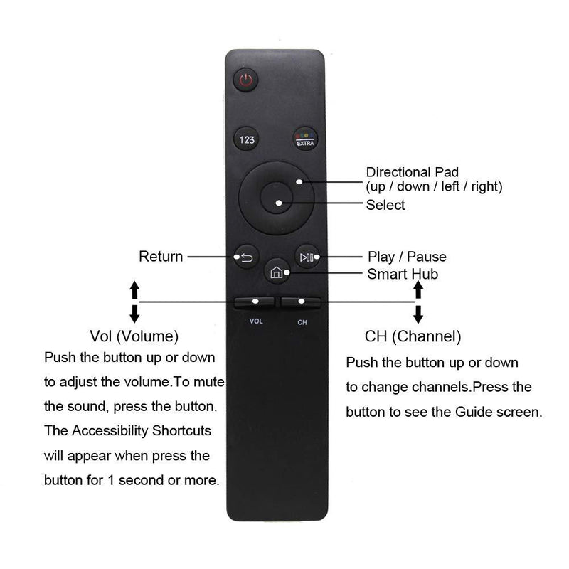 New Universal Replaced Remote Control Compatible for Samsung TV BN59-01259B BN59-01259D BN59-01259E BN59-01260A 4K Controller UA40 UA49 UA50 UA55 UA65 UA70 UA78 KU6300,KU6310,KU6