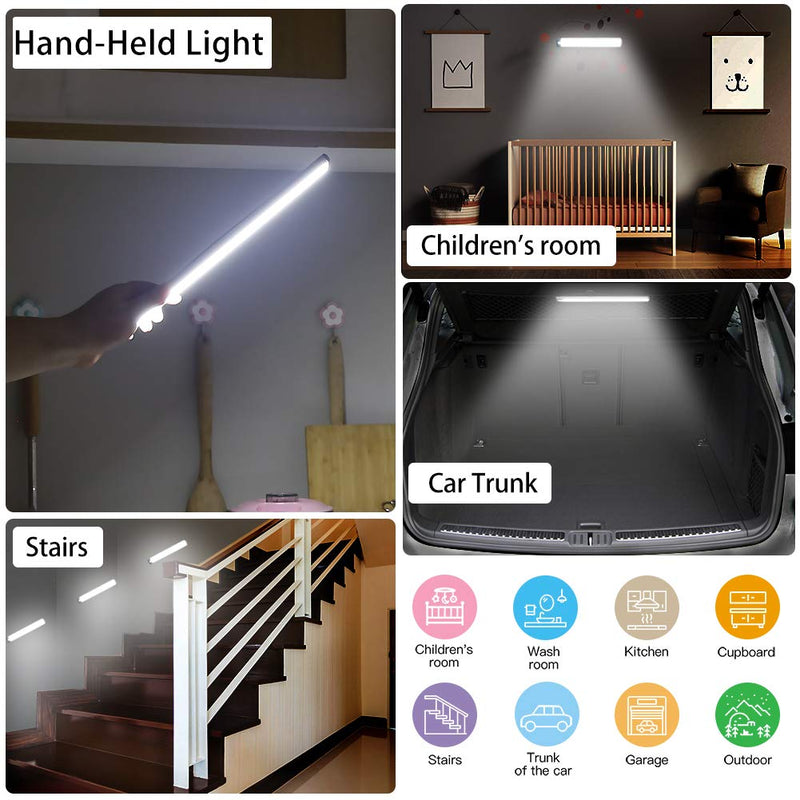 Rechargeable Motion Sensor Led Lights Ultra Thin Softer Under Counter 54-LED Closet Lighting Battery Operated Lights Kitchen Under Cabinet Lighting Stick On Lights Night Lights Wireless Light (2PACK)