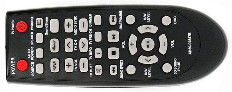 AH59-02547B Remote Control Replaced for Samsung Sound Bar HW-F450 HW-F450ZA HW-FM45 HW-FM45C PS-WF450 HWF450 HWF450ZA HWFM45 HWFM45C PSWF450 AH6802644D00 HW-F450/ZA AH68-02644D-00