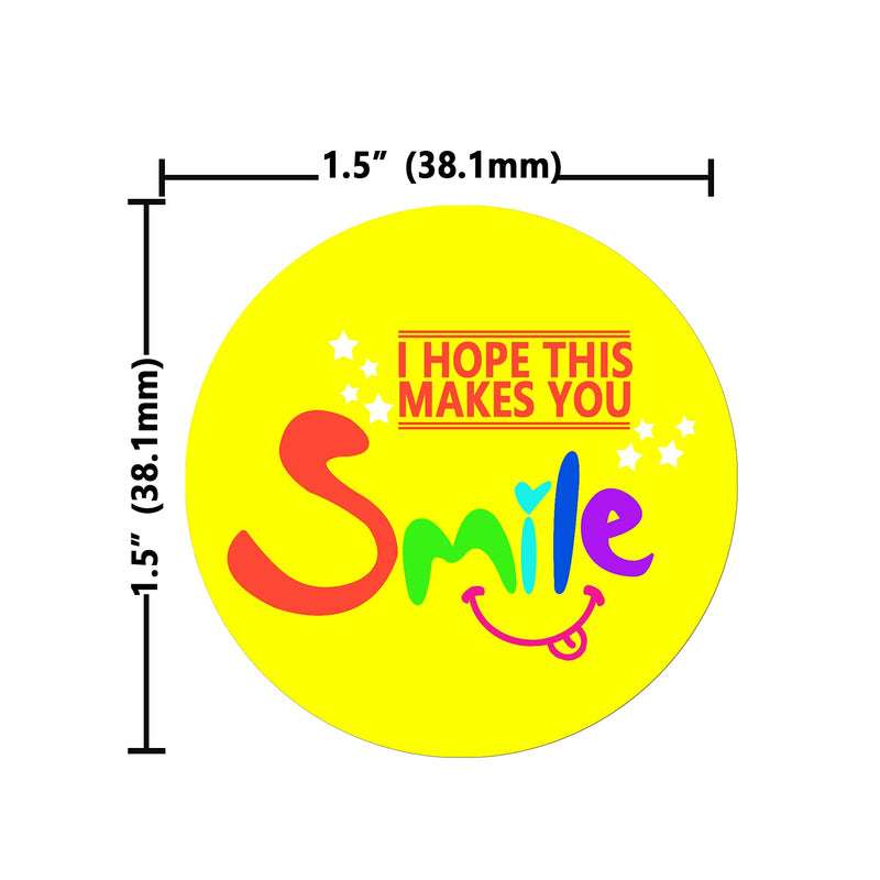 1.5 Inch Happy Mail Stickers,I Hope This Makes You Smile Label for Small Business,Packaging Stickers