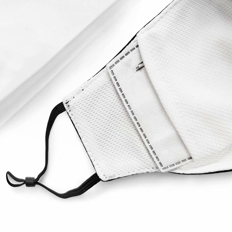 3 Pcs Adult Unisex Reusable Washable Adjustable Face Protection with Filter Pocket and Nose Wire Black Breathable Cotton Dust Cloth with 10Pcs Replacement Carbon Filters for Man and Women 3+10Pcs
