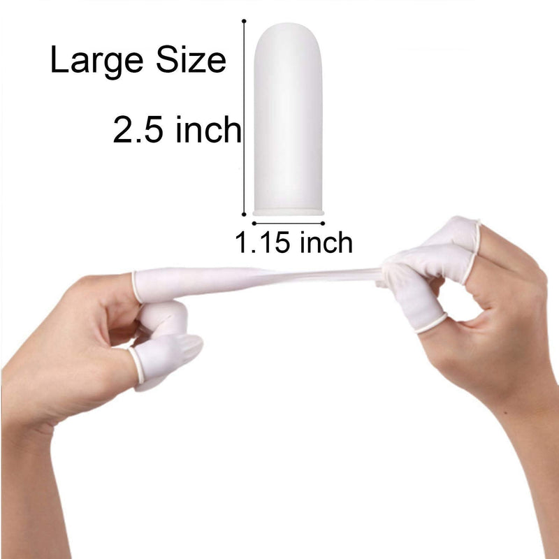 Large Disposable Latex Finger Cots Anti Static Rubber Fingertips Protective Finger cots for Electronic Repair, Handmade, Industrial Apply 333 Pcs.