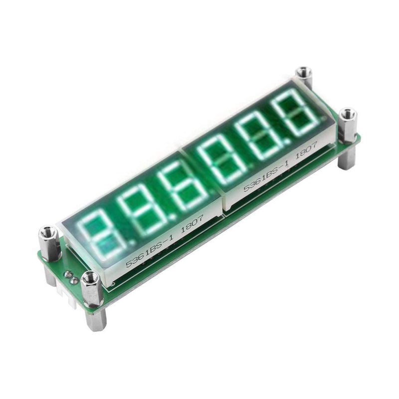 PLJ-6LED-H LED Display Digital Signal Frequency Counter Cymometer Tester Frequency Measurement Modules 1MHz- 1000MHz (green) green