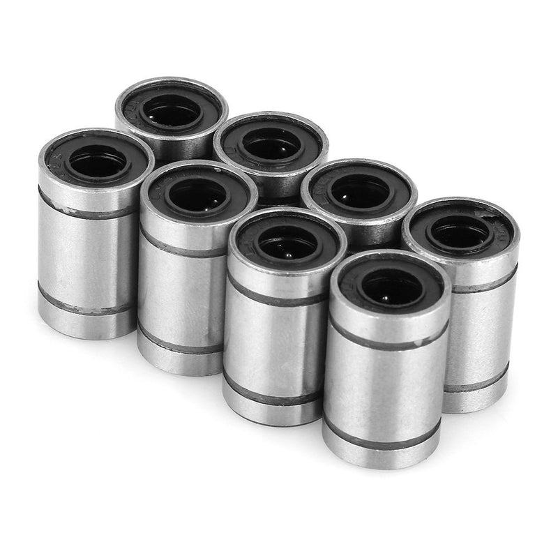 8Pcs LM6UU Linear Bearings 6mm CNC Linear Motion Ball Bearing Bushing Double Side Rubber Sealed for 3 Dimensional Printer CNC Parts
