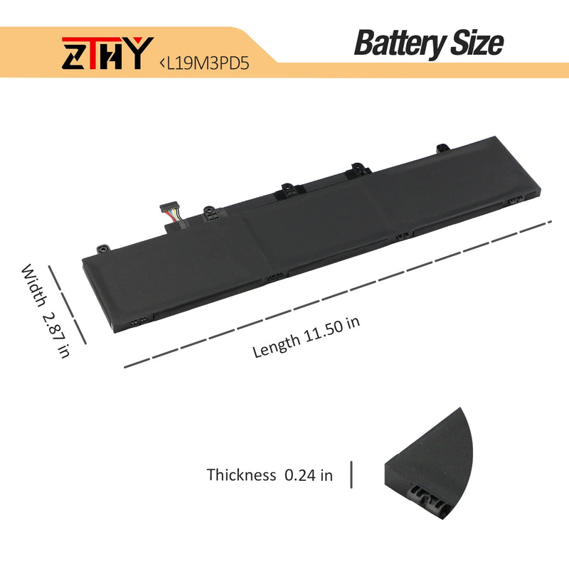 ZTHY L19M3PD5 L19C3PD5 Laptop Battery Replacement for Lenovo ThinkPad E14 Gen 2 / E14 Gen 3 / E14 Gen 4 / E15 Gen 2 / E15 Gen 3 / E15 Gen 4 Series L19D3PD5 L19L3PD5 L20C3PD4 L20L3PD4 L20M3PD4 45Wh