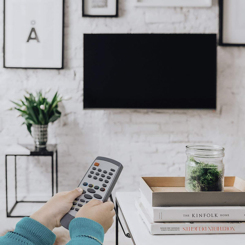 I3C Handy Single TV Remote Control Holder C/W Retaining Curly Cable, Remote Control Security Lock