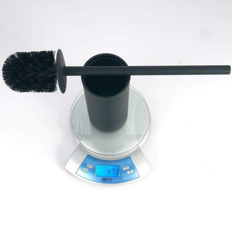 Stainless Steel 304 Rubber Painted Black Toilet Brush Cleaning Tool Holder with Toilet Brush