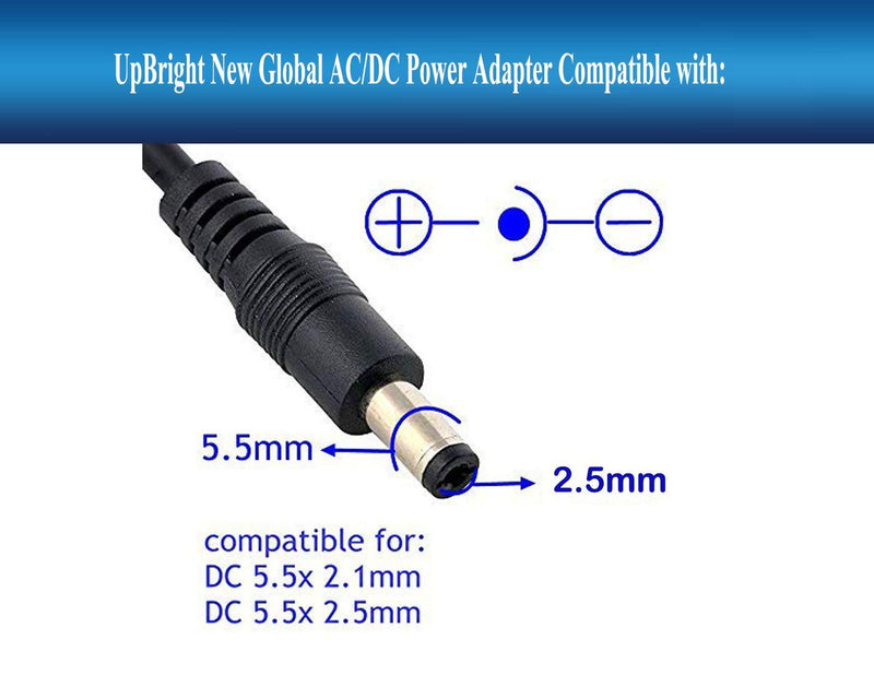 UpBright 12V AC/DC Adapter Charger Compatible with Briggs Stratton B4177GS 705927 B4489GS 193043GS B&S MW48-1200750 Generac 8000 XT8000 01470 4000 7000 7550 EXL Troy Bilt Generator LS-018C20-120-1200