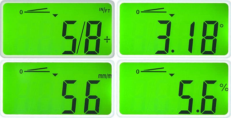 AGT Professional Inclinometer: Digital Protractor, Illuminated LCD Display, Aluminum, IP54, 0-360° (Spirit Level, Digital Inclinometer, Digital)