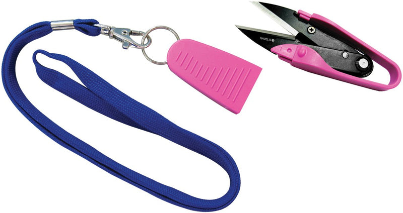 Havel's Dura Snips 4-3/4-Inch Squeeze-Style Thread Snips-Pink & Black