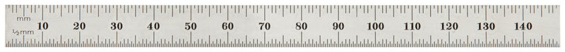Starrett C334-150 2-Sided 6" Steel Ruler