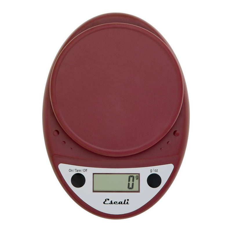 Escali Primo Lightweight Scale, 8.5 x 6 x 1.5 inches, Warm Red