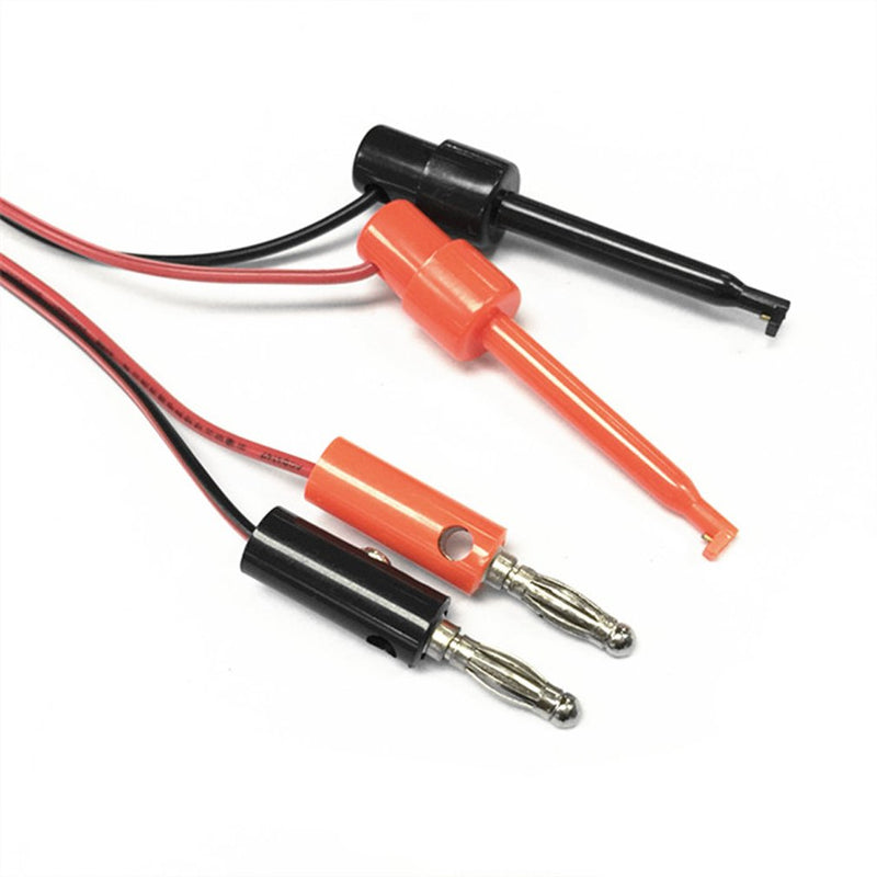 HiLetgo 3Pair 4MM Banana Plug to Test Hook Clip Test Lead Cable for Multimeter 1M