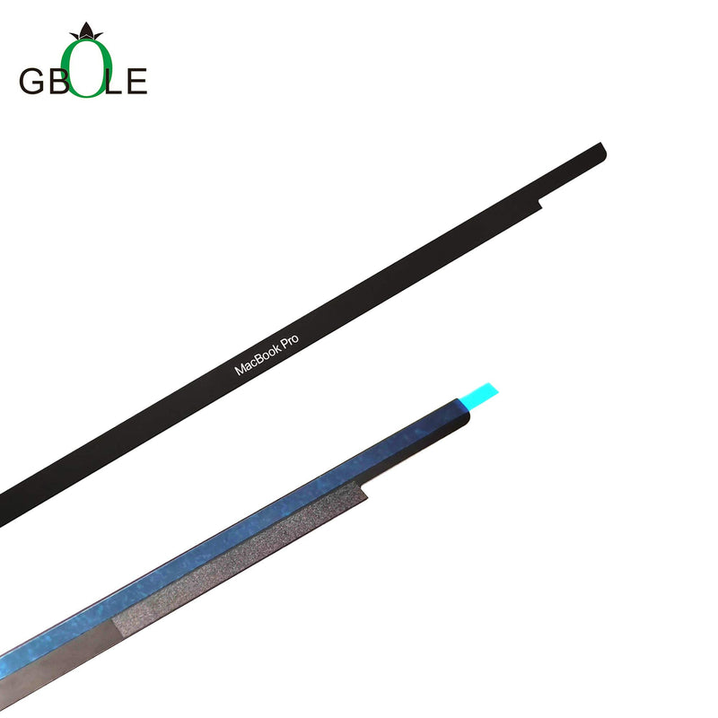 GBOLE Replacement LCD Screen Trim Bezel Front Logo Cover Glass for MacBook Pro 15.4'' A1707 A1990 2016 2017 2018 A1707 A1990 Silver Grey