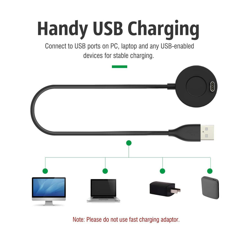 Charger Compatible with Garmin Fenix 6/6S/6X, Fenix 5/5S/5X Charger Charging Stand, Charging Dock Station Cradle Holder Accessory with 1m USB Cable for Vivoactive 3 Vivoactive 4 Smartwatch 1PacK.