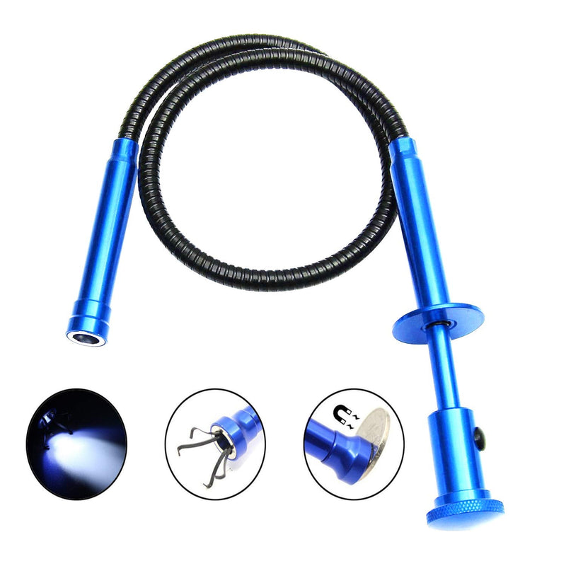 Telescopic inspection mirror with LED lights. The claw magnetic pickup has LED lights. Combination tool set. Easy to observe and grab the items in the gap.