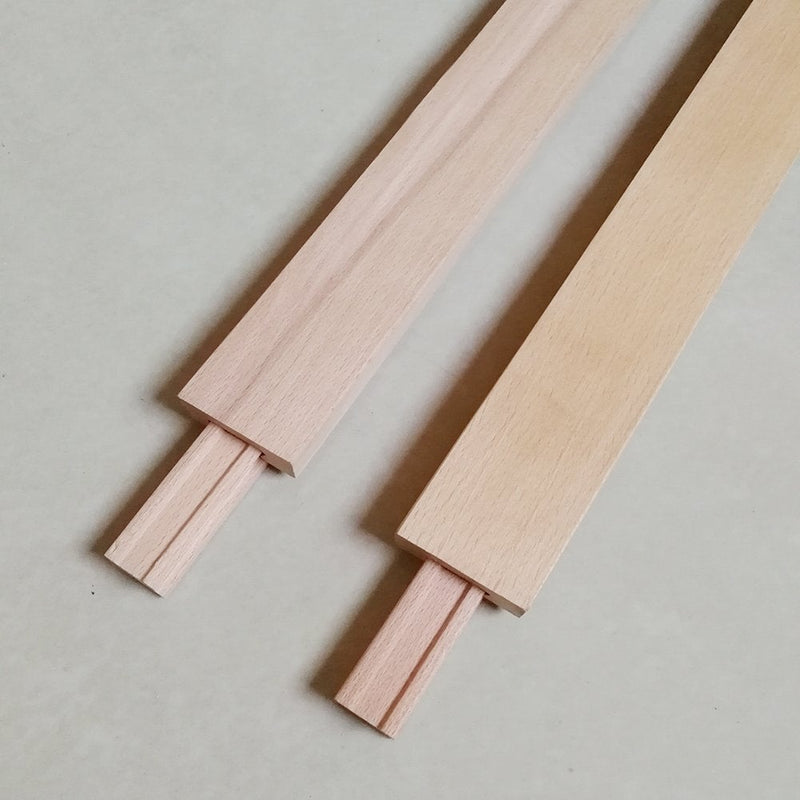 Btibpse Wooden Drawer Slides 50cm Classic Wood Center Guide Track (20'') 2