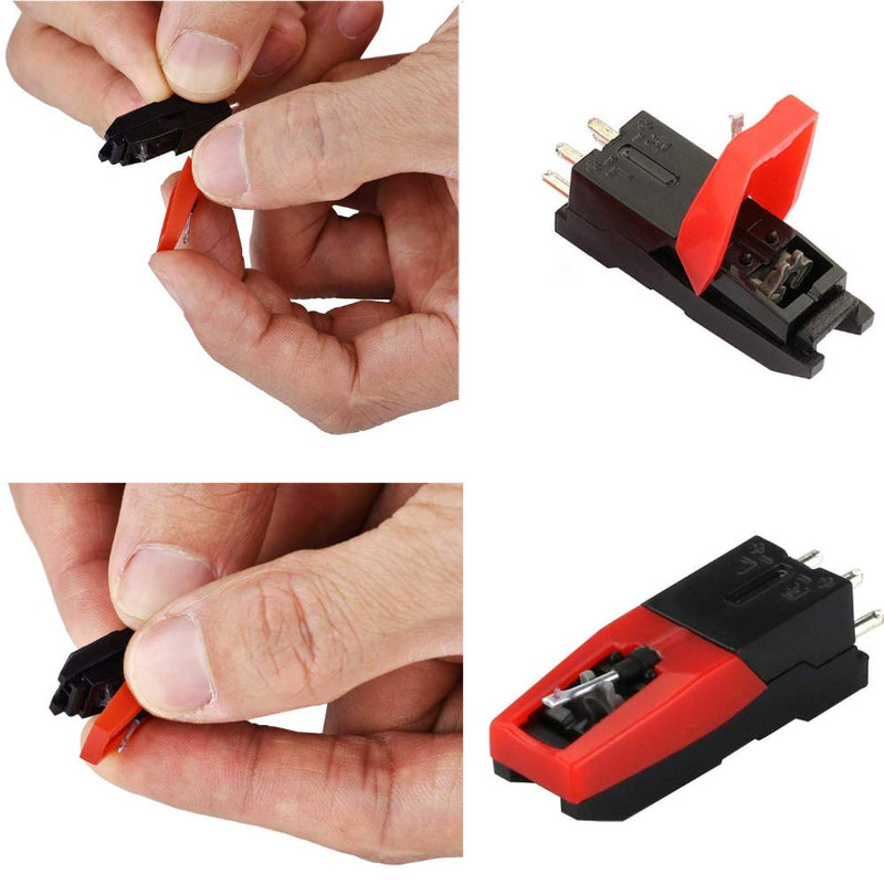 4 Pack Ruby Record Player Needle Turntable Stylus Replacement for ION Jenson Crosley Victrola Sylvania Turntable Phonograph LP Vinyl Player More brand
