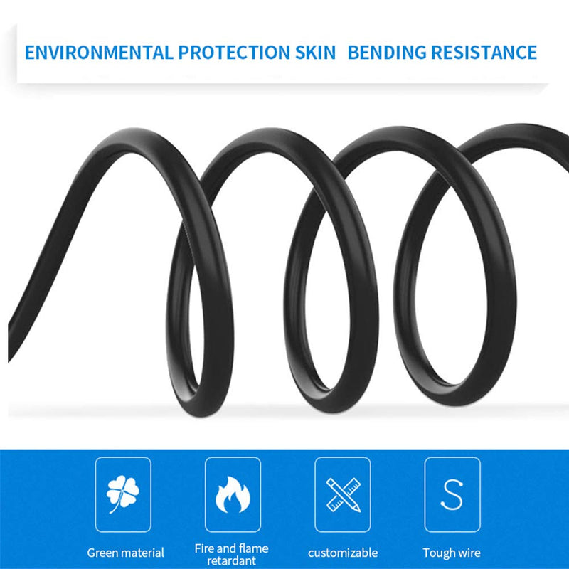 JOINSI 5-Pack 5ft BNC Male to BNC Male Jumper 75-Ohm Cable Extension Connector for CCTV DVR to TV System 5 Pack 5 Feet