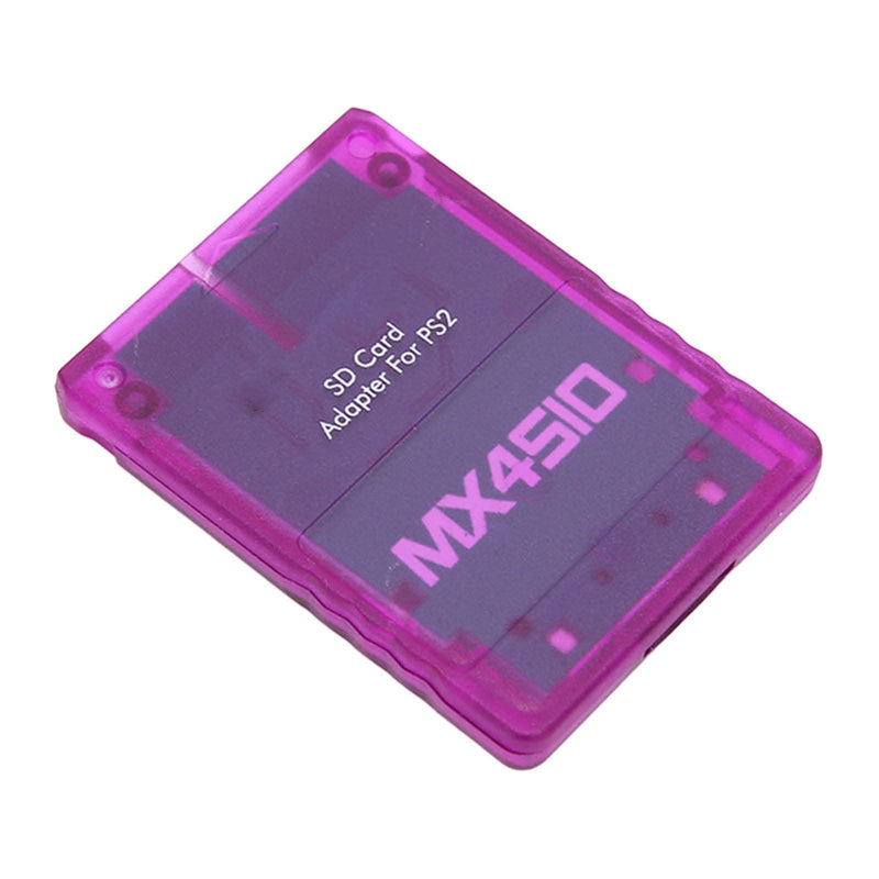 MX4SIO SIO2SD SD Card Adapter for PS2, Memory Card Expansion for SIO Replacement Memory Card Reader for PS2 Fat Console(Purple) Purple