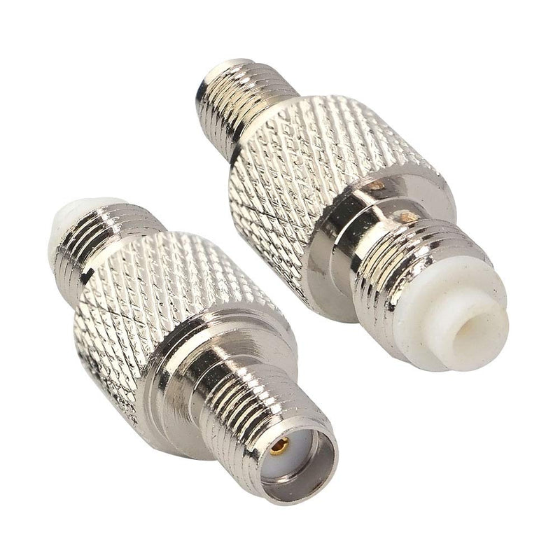 BOOBRIE SMA Coaxial Connector FME Female to SMA Female Coax Adapter WiFi Antenna Adapter for Antennas Wireless LAN Devices Coaxial Cable WiFi Radios External Antenna Cell Booster Pack of 2