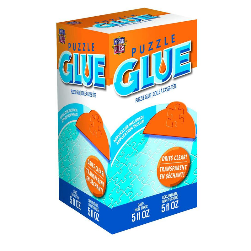 MasterPieces Accessories, Jigsaw Puzzle Glue Bottle & Wide Plastic Spreader, 5 Ounces each, 2 Pack
