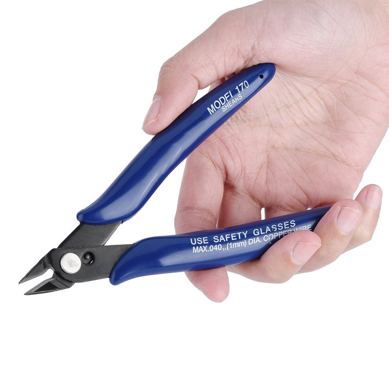 Richer-R 3D Printer Wire Cutter, Side Cutting Nippers Wire Cutter Snips Shears Diagonal Pliers Tool Compact, Lightweight, Refined and Comfortable Handle Design