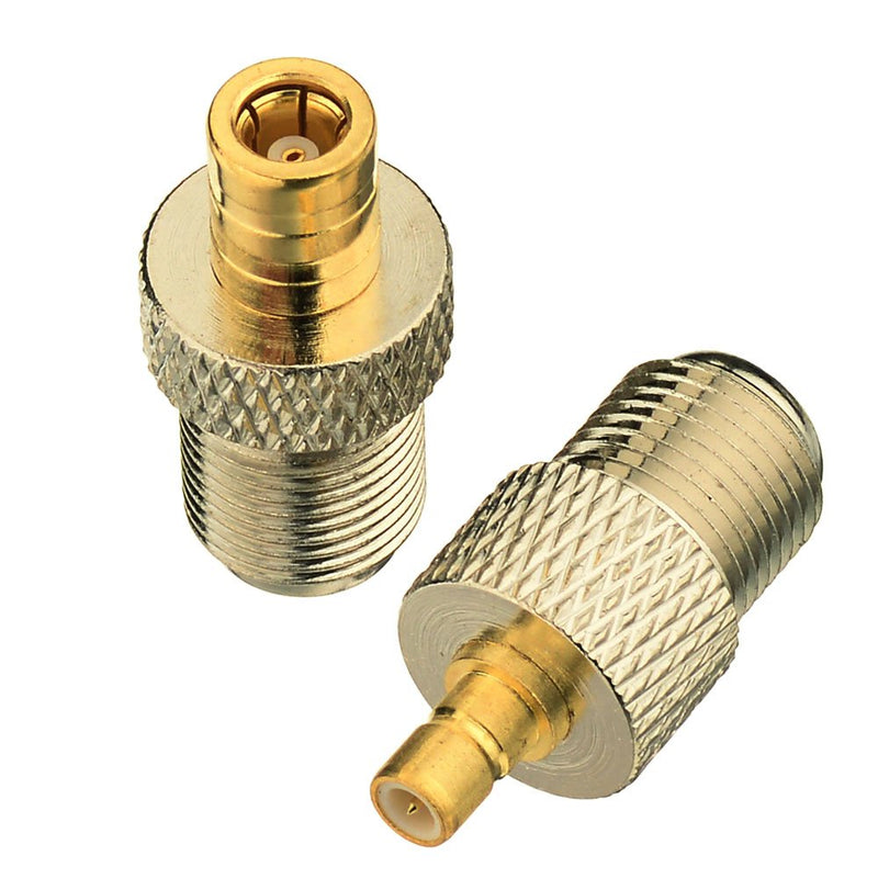 Eightwood SMB to F RG6 Coax Antenna Adapter Conversion kit 2pcs Compatible with Satellite Sirius XM Radio