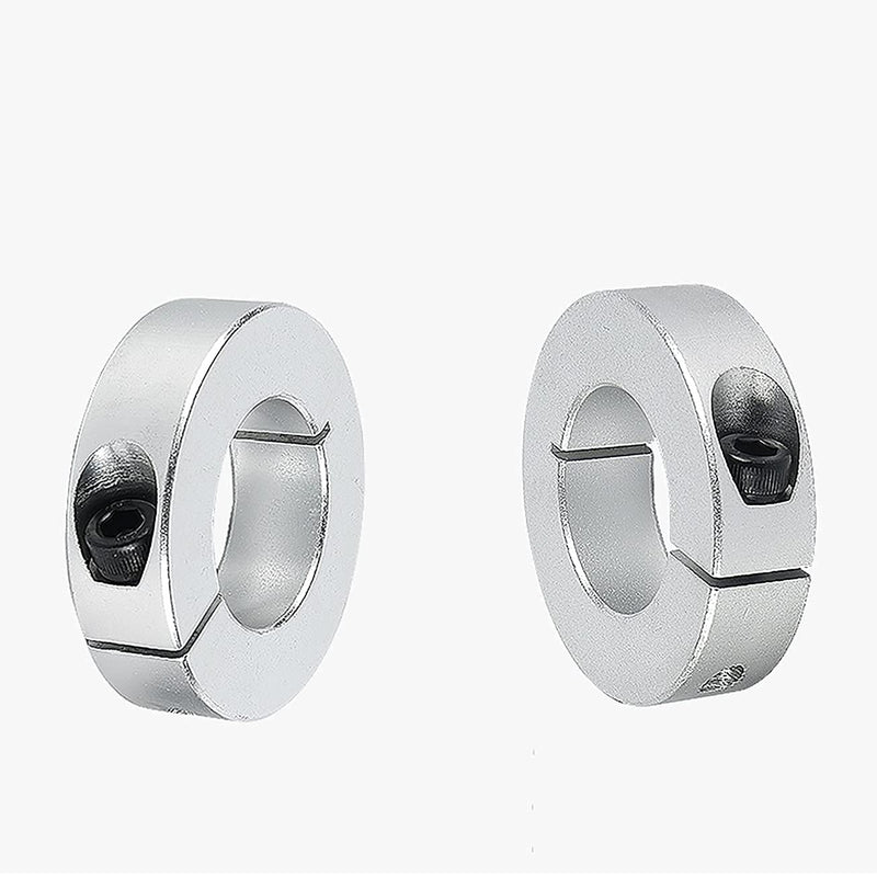 Mssoomm Anti-Collision Block Stopper, Positioning Block, Anti-Dropping for Linear Motion Rod Shaft Guide 12mm, Fixed Slider Bearing Block Ring, Silver, 2Pcs For D12mm linear Rod