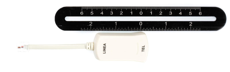 2 Wire, 1 Line DSL Filter - for Removing Noise and Other Problems from DSL Related Phone Lines - 2 Pack Ivory