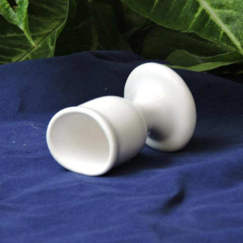 White Ceramic Eye Wash Cup for Keep Your Eyes Clean and Healthy with Travelling Box (Set 1 Pcs.)