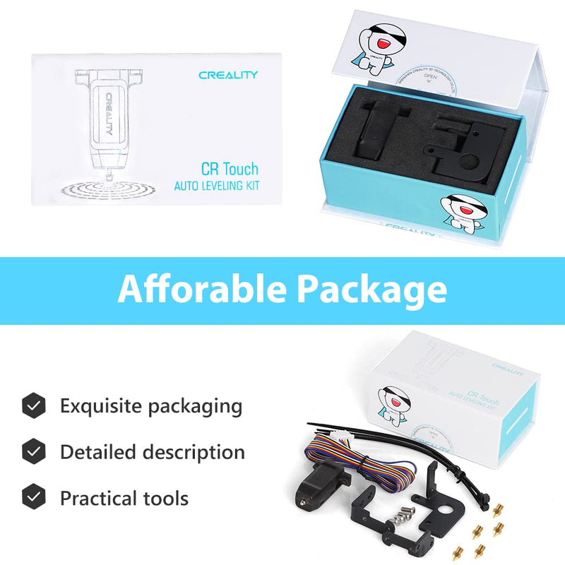 Creality CR Touch Auto Leveling Kit, 3D Printer Bed Auto Leveling Sensor Kit for Ender 3/ Ender 3 Pro/Ender 3 V2/ Ender 3 Max/Ender 5/ and CR 10 Series with 32 Bit V4.2.2/V4.2.7 Mainboard