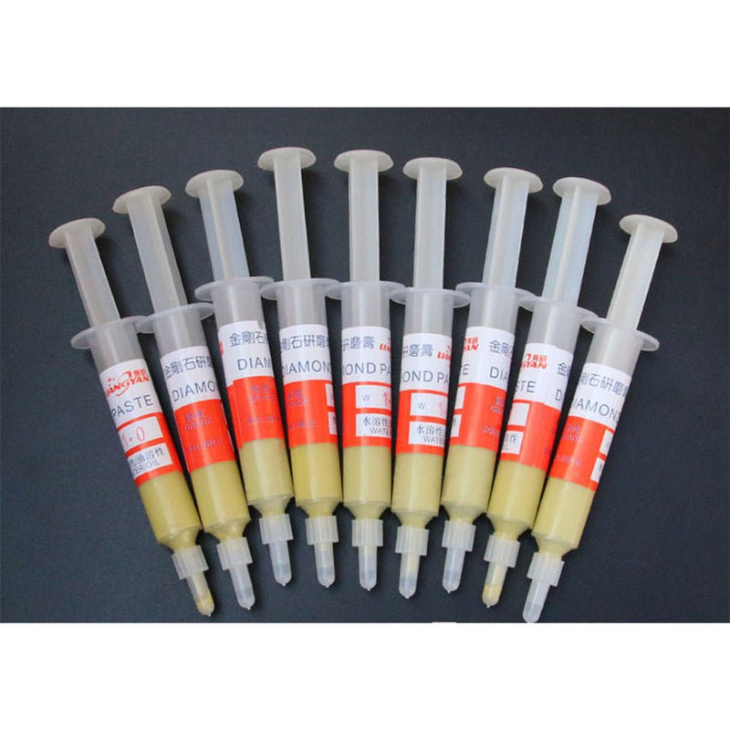 Healifty 12 pieces diamond paste diamond grinding paste diamond polishing lapping paste polishing paste compound syringes
