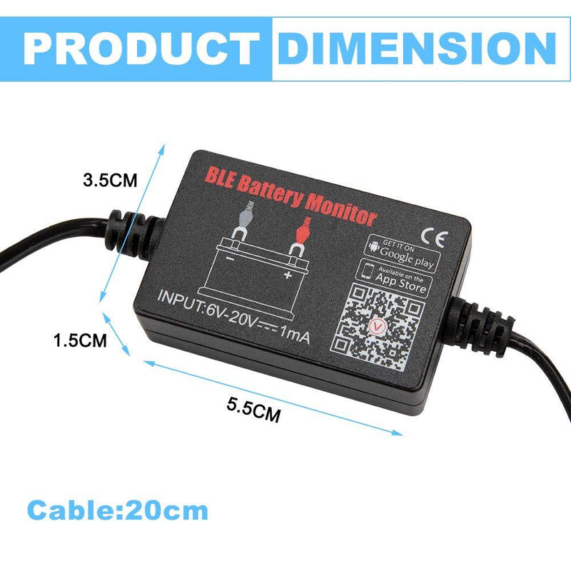 Battery Monitor BM2 BM3 Bluetooth 4.0 Wireless Battery Tester 12V Automotive Battery Load Tester,Automotive Charging and Cranking System Monitor Digital Battery Analyzer for Android & IOS Bluetooth Battery Monitor